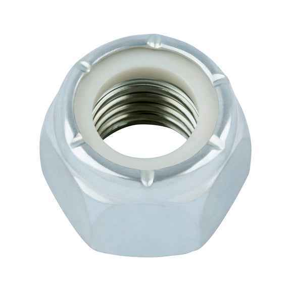 1/4-20 NYLON INSERT LOCK NUT CHROME OVER 18-8 SS