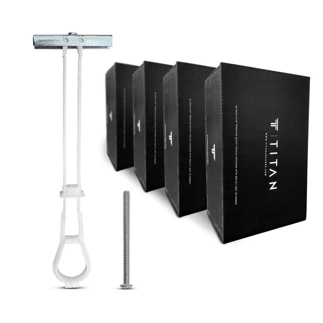 100-Pack 3/16"-24 Quick Channel Toggle Anchors with Bolts