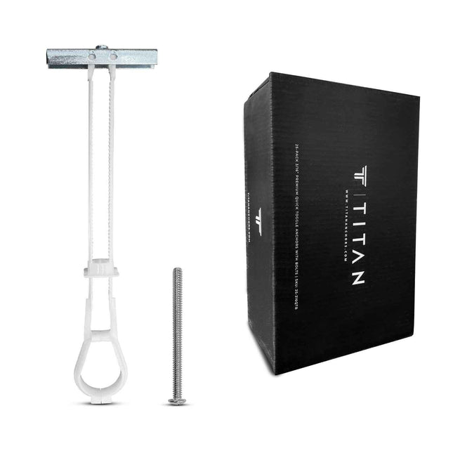 25-Pack 3/16"-24 Quick Channel Toggle Anchors with Bolts