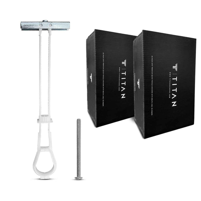 50-Pack 3/16"-24 Quick Channel Toggle Anchors with Bolts