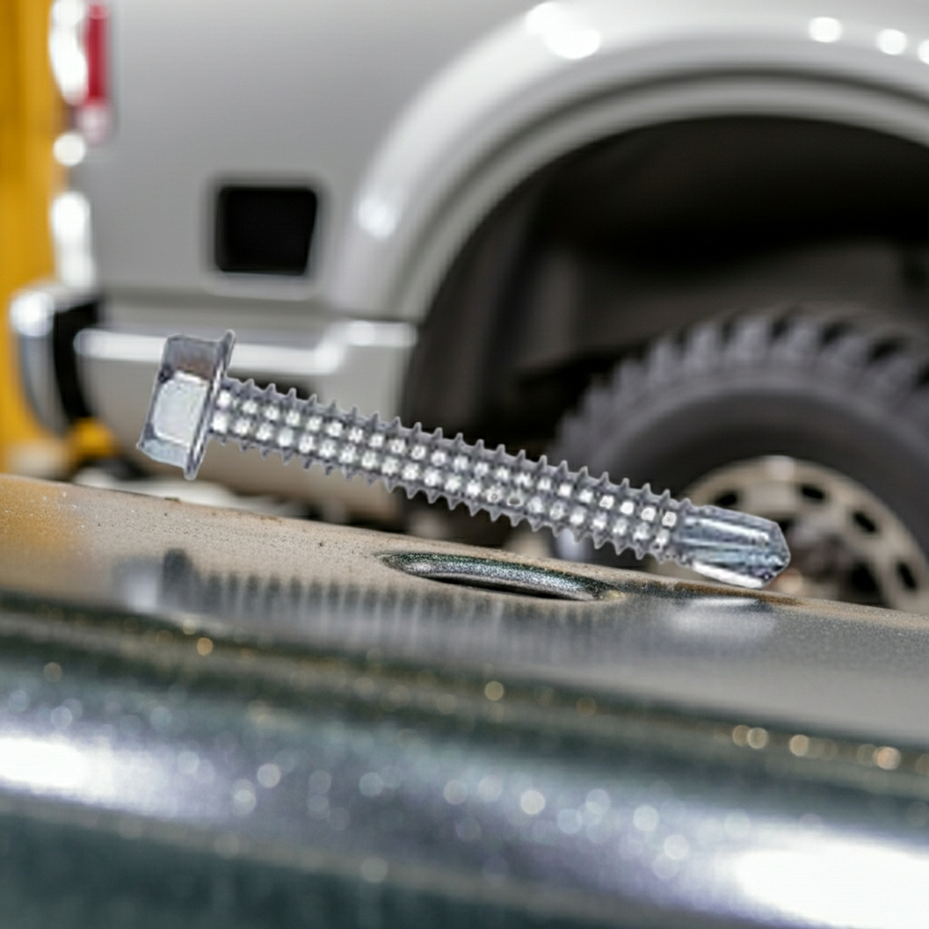 #10 X 1 HEX WASHER HEAD TEK SCREW 410 SS