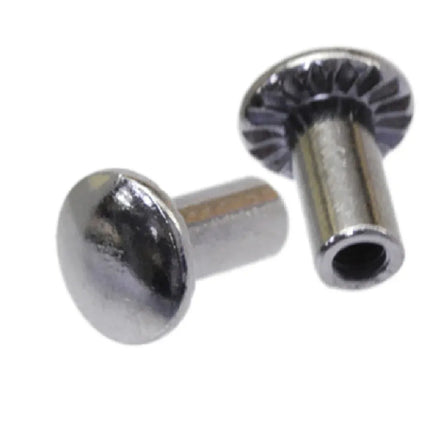 Barrel Nut Brass Chrome
