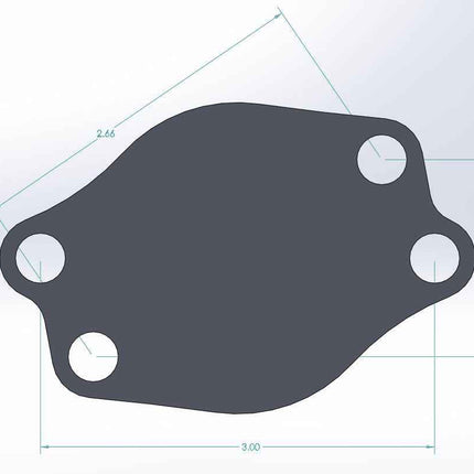 Small Block Ford Exhaust Block-Off Plate Set