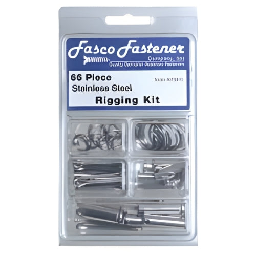 FASCO 66 Piece Rigging Kit - Complete SS Rigging Solutions - Wholesale Fasteners