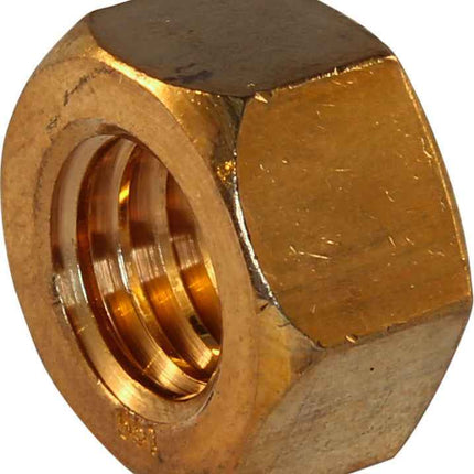 1/4-20 Finished Hex Nut Silicon Bronze