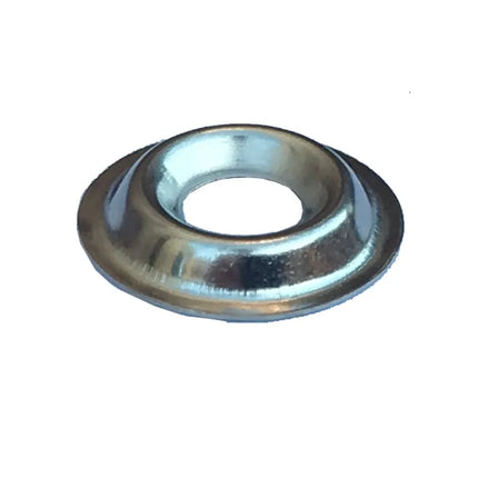 Metal washer on a white background