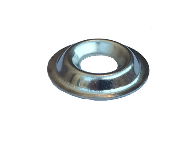 Metal washer on a white background