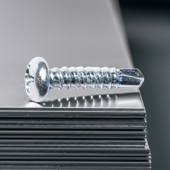 #10 X 1-1/2 PHILLIPS PAN HEAD TEK SCREW 410 SS - Wholesale Fasteners