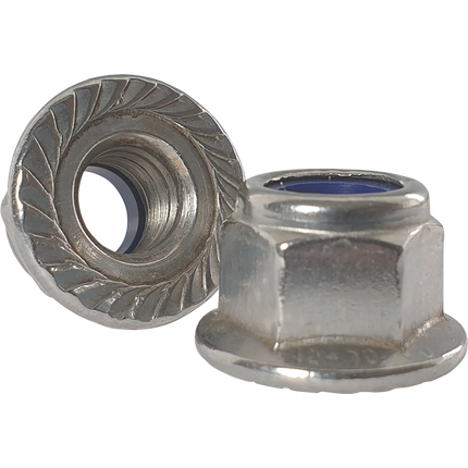 Nylon Insert Serrated Flange Lock Nut