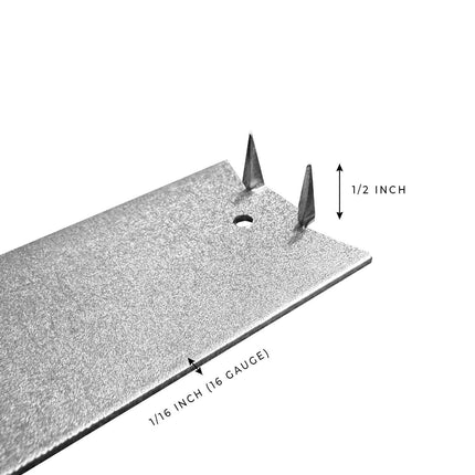100-Pack 1.5-inch x 3-inch Steel Nail Plates for Wood Studs