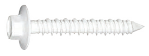 Tapcon® MAX White Ultra 1/4" x 2-1/4" Hex Washer Head Concrete Screw (White UltraShield™)