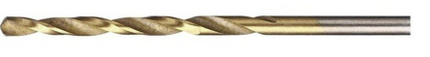 7/32" Titanium-Coated Drill Bit | HSS 4241, 135° Split Point