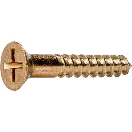 #10X2 R&P(FREARSON DRV) FLAT WOOD SCREW SILICON BRONZE - Wholesale Fasteners