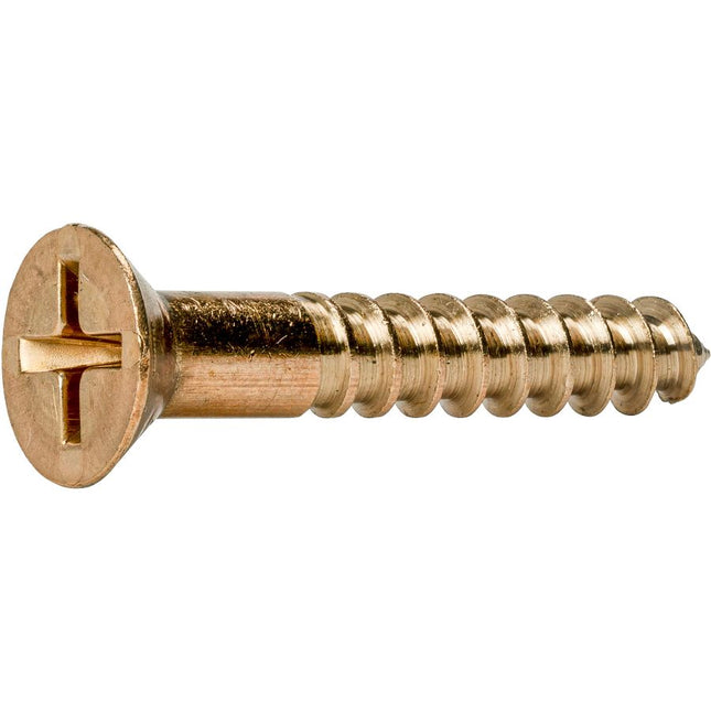 #10X2 R&P(FREARSON DRV) FLAT WOOD SCREW SILICON BRONZE - Wholesale Fasteners