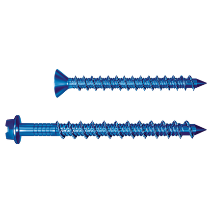 Tapcon® 1/4" x 3-1/4" Star Drive Flat Head Concrete Screw (Blue Climaseal®)