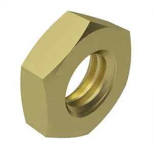 1-8 Hex Jam Nut ASME B18.2.2 Brass-300 Pack