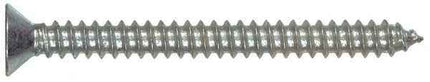 #8 Philips Flat Head SS Screws - 1/2 Inch Type A 18-8 Stainless Steel