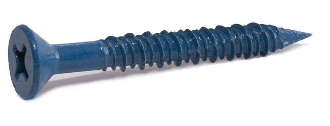 1/4 x 1 3/4 Phillips Flat Concrete Screw Blue