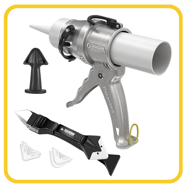 SILIGUN™ PRO Compact 24:1 Caulking Gun - Complete Kit - Wholesale Fasteners