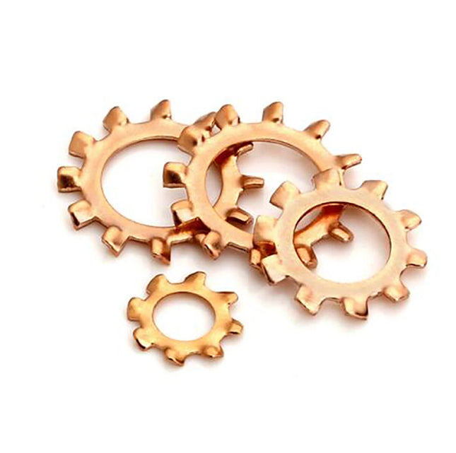Silicon bronze external tooth lock washer