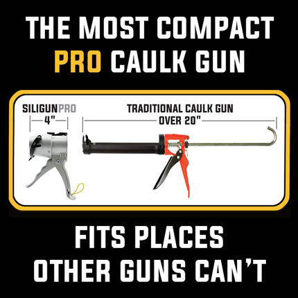 SILIGUN™ PRO Compact 24:1 Caulking Gun - Wholesale Fasteners