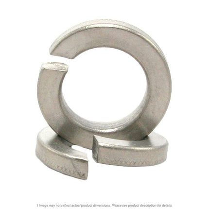 Metallic split ring on a white background