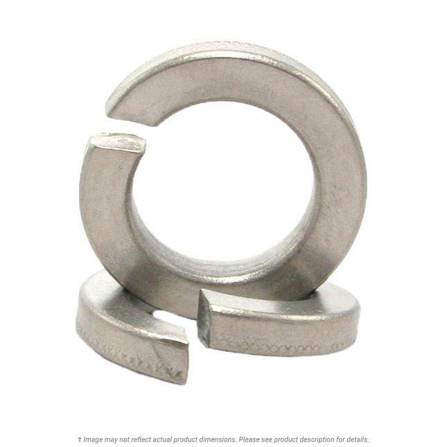 Metallic split ring on a white background