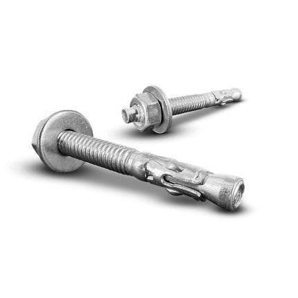 1/4" X 2-1/4" Zinc Wedge Concrete Anchor Bolts