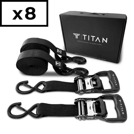 16-Pack Heavy-Duty 1.5-in x 15-ft Ratchet Tie Down Straps with S-Hooks (Case)
