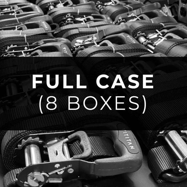 16-Pack Heavy-Duty 1.5-in x 15-ft Ratchet Tie Down Straps with S-Hooks (Case)