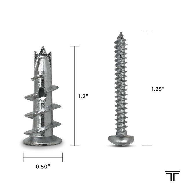 Self-Drilling Zinc Drywall Anchors with #8 Screws - Wholesale-Fasteners