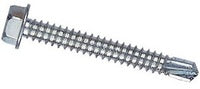 #10 X 1 HEX WASHER HEAD TEK SCREW 410 SS - Wholesale Fasteners