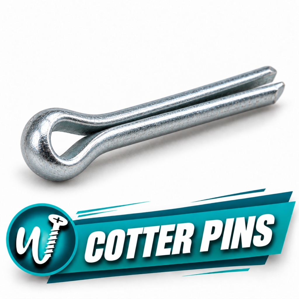 1/16 in. x 1 in. Cotter Pin, 18-8 Stainless Steel, ASME B18.8.1 — Pack of 100