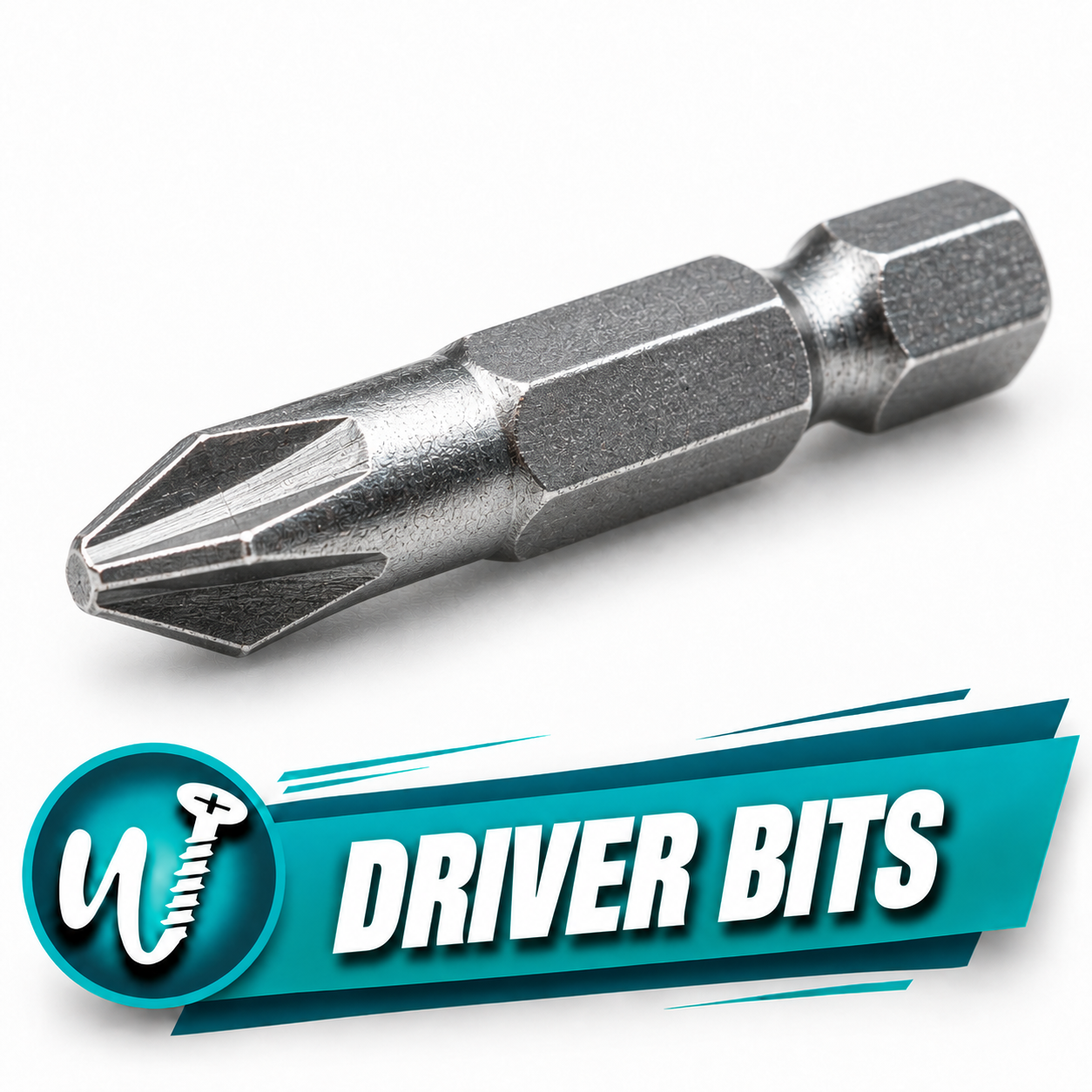 #2 Square Drive Bit, 2 in. Long, 1/4 in. Hex Shank, Steel — 1 piece - Image 1