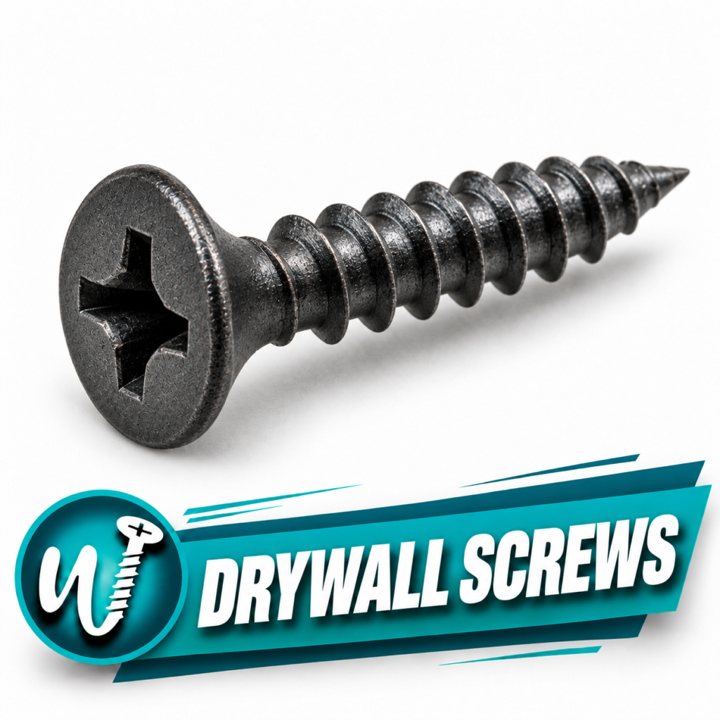 #8 x 3 in. Phillips Bugle Head Drywall Screw, Coarse Thread, Steel, Zinc Phosphate & Oil — Pack of 250