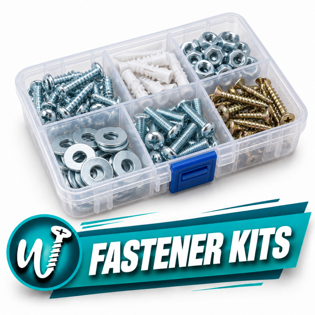 (Metric) 240-Piece 18-8 Stainless Steel Fastener Kit, Fasco — 1 kit