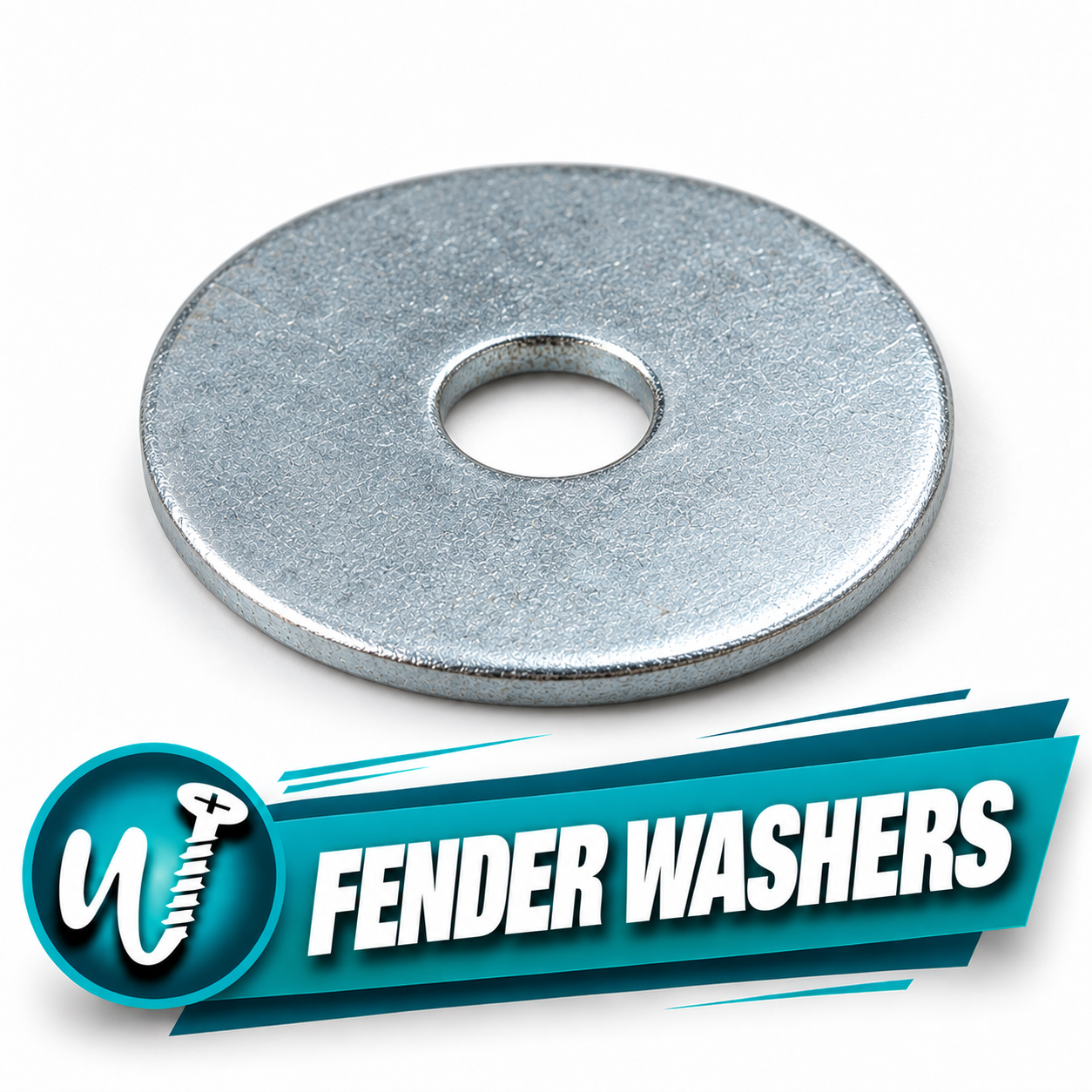 3/8 in. x 1-1/2 in. OD Fender Washer, 18-8 Stainless Steel, ASME B18.21.1 (50-Pack) — Pack of 50 - Image 1
