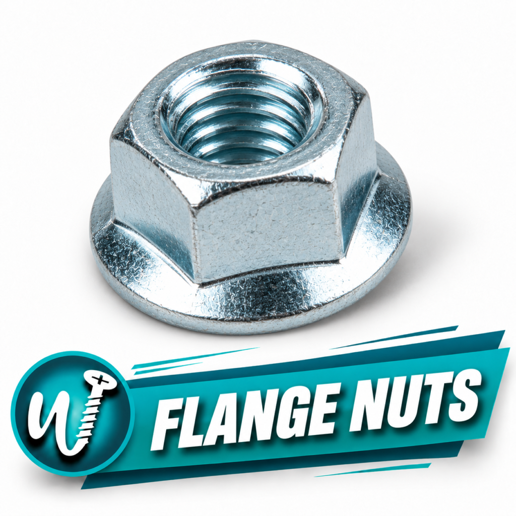 3/8-16 Serrated Hex Flange Lock Nut, 18-8 Stainless Steel, ASME B18.16.4 — Pack of 100