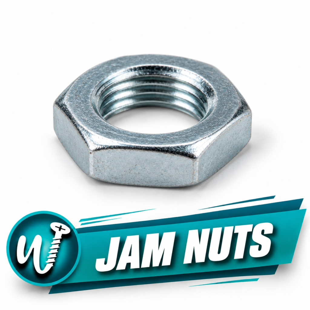 1/4-20 Finished Hex Jam Nut, 18-8 Stainless Steel, ASME B18.2.2 — Pack of 100