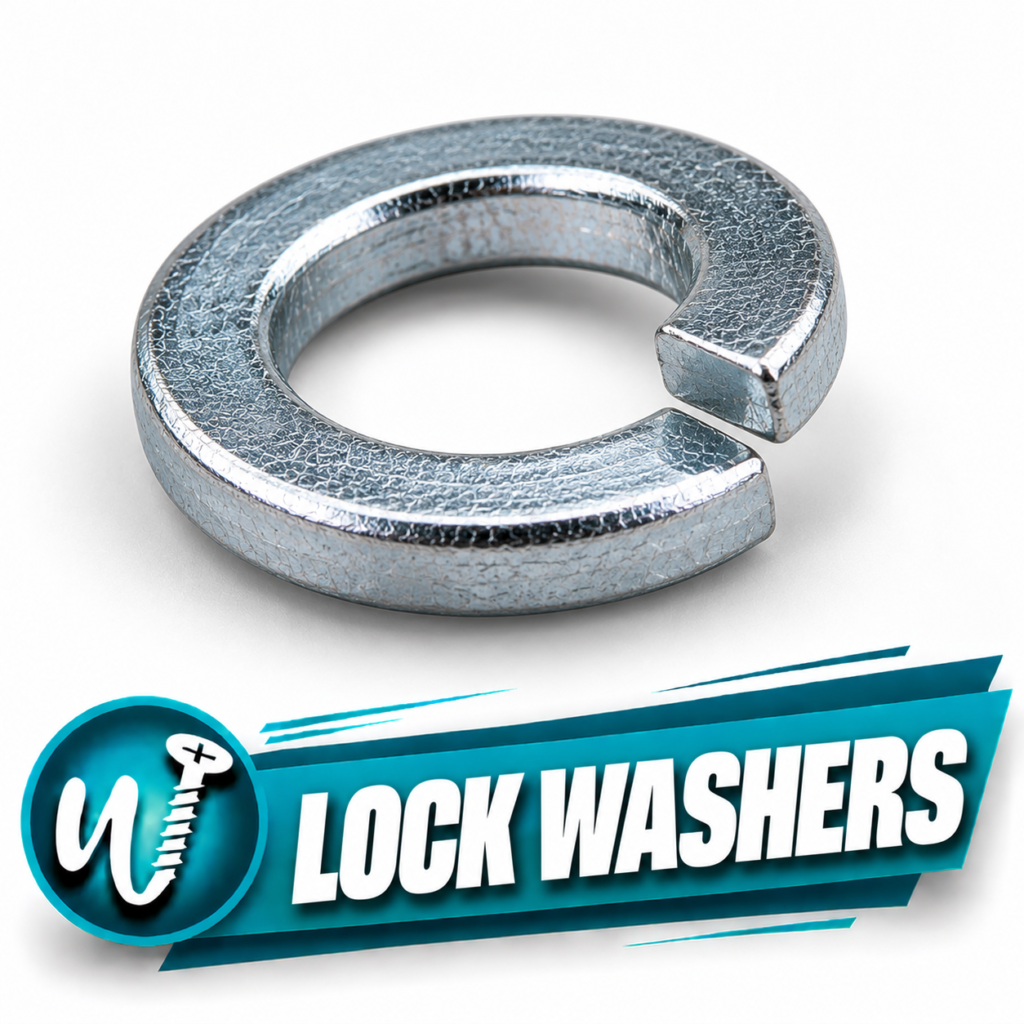 5/16 in. Regular Split Lock Washer, 316 Stainless Steel, ASME B18.21.1 — Pack of 100