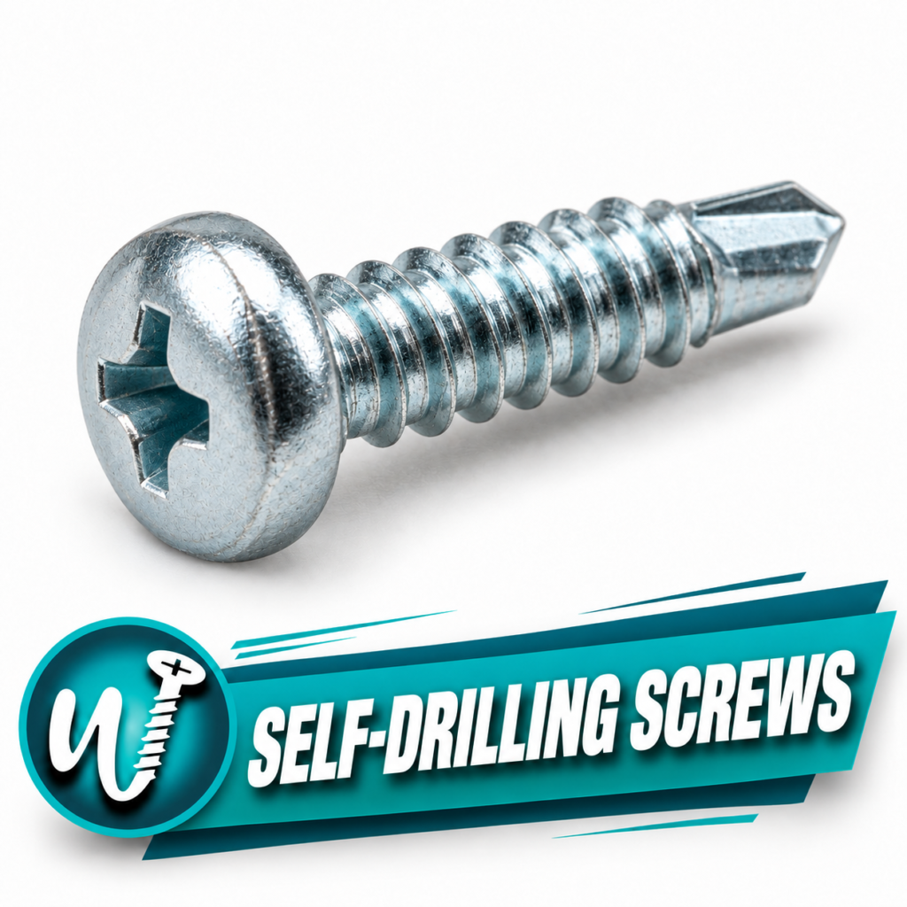 #8 x 1-1/2 in. Phillips 82° Flat Head Self-Drilling Screw #2 Point, 410 Stainless Steel, IFI-113 — Pack of 100