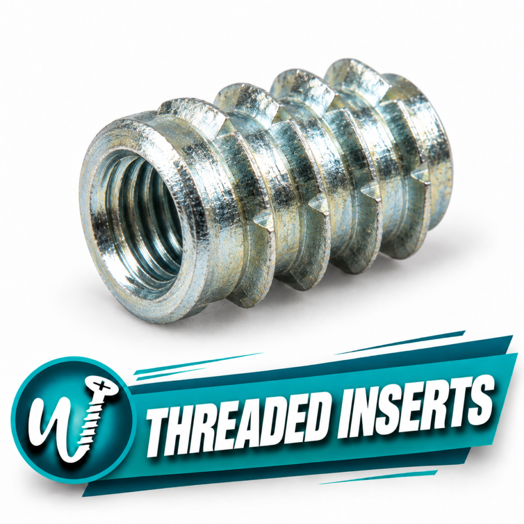 1/4-20 x 1/2 in. Threaded Insert, 316 Stainless Steel — Pack of 25