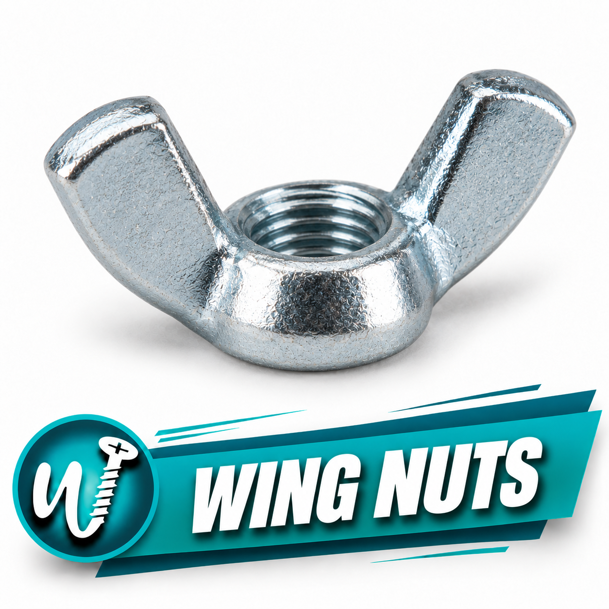3/8-16 Wing Nut, 18-8 Stainless Steel, ASME B18.6.9 — Pack of 50 - Image 1